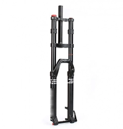 WATPET Mountain Bike Fork WATPET Bike Suspension Forks MTB Suspension Fork Mountain Bike Shoulders Pneumatic Road Bike Fork Large Stroke Barrel Shaft Version Downhill Fork Tapered Steerer and Straight Steerer Front Fork