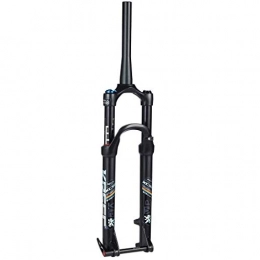 Waui Mountain Bike Fork Waui 26" 1-1 / 8" MTB Suspension Fork, Mountain Bike Aluminum Alloy Cone Disc Brake Damping Adjustment Travel 100mm Black (Color : 26inch, Size : B)