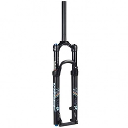 Waui Mountain Bike Fork Waui 27.5" 1-1 / 8" MTB Suspension Fork, Mountain Bike Aluminum Alloy Cone Disc Brake Damping Adjustment Travel 100mm Black (Color : B, Size : 27.5inch)