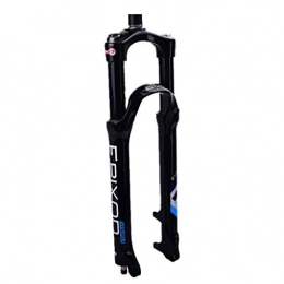 Waui Mountain Bike Fork Waui Air Fork RLC (DUAL AIR) Suspension Bicycle MTB Fork Carbon Steerer Tube MTB Mountain Bike 26 Inch Shock Absorber Stroke 100 Mm (Color : Black)