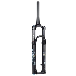 WEHQ Spares WEHQ Suspension Fork Bike, MTB Double Chamber Suspension Fork, Cycling Air Fork 26" / 27.5 / 29 Inch Aluminum Alloy Disc Brake Damping Adjustment Cone Tube 1-1 / 8" Travel 100mm