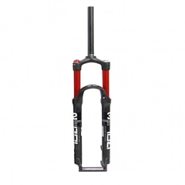 WFBD-CN Spares WFBD-CN mountain bike fork MTB Bike Fork Dual Air Red Bicycle Front Suspension Straight Tube 26 / 27.5 / 29inch Magnesium Alloy Quick Release bike suspension forks (Color : 29er Red)