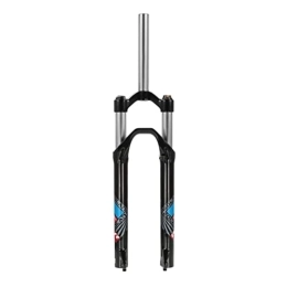 WRNM Spares WRNM Bike Fork Mountain Bike Front Fork 26 Inch Bike Suspension Fork Travel 50mm 28.6mm Threadless Straight Tube QR 9mm Crown Lockout Disc Brake Front Forks (Color : Black, Size : 27.5inch)