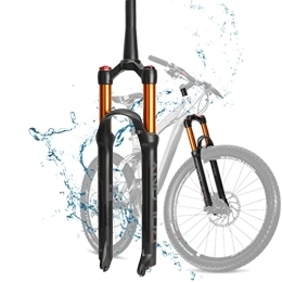 WRTN Mountain Bike Fork WRTN MTB Bicycle Front Fork, Bike Suspension Fork 26 27.5 29 Inch Ultralight Mountain Bike Forks with Rebound Adjustment(Tapered-Manual, 26)