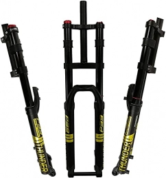 WYJW Mountain Bike Fork WYJW Bike Fork MTB Bicycle Fork 27.5" 29" DH Bike Suspension Fork Air Damping 1-1 / 8" Straight Steerer 160mm Travel 15x100mm Axle Manual Lockout