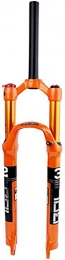 WYJW Mountain Bike Fork WYJW Bike Suspension Forks Bicycle Fork Mountain Bike Suspension Fork 26 / 27.5 / 29 In Air Spring Straight 28.6mm Cone 39.8mm Travel 100mm MTB Orange For Disc Brake Bike RL / HL QR 9mm 1650g