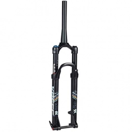 XYSQ Spares XYSQ 26" 1-1 / 8" MTB Suspension Fork, Mountain Bike Aluminum Alloy Cone Disc Brake Damping Adjustment Travel 100mm Black (Color : B, Size : 27.5inch)