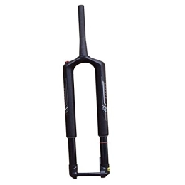 XYSQ Mountain Bike Fork XYSQ 27.5 / 29 Inch Mountain Bike Front Forks Air Travel 120mm Carbon Fiber Disc Brake Bike Accessory Cone Tube Barrel Shaft (Size : 27.5 inch)