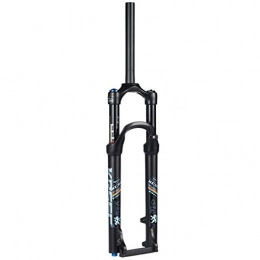 XYSQ Spares XYSQ 27.5inch Suspension Forks, MTB Mountain Bike Shock Fork Aluminum Alloy Cone Disc Brake Damping Adjustment Travel 100mm 1-1 / 8" (Color : B, Size : 27.5inch)