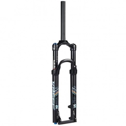 XYSQ Spares XYSQ 29" Downhill Forks, 1-1 / 8" MTB Suspension Fork Mountain Bike Aluminum Alloy Cone Disc Brake Damping Adjustment Travel 100mm (Size : 27.5inch)