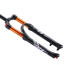 XYSQ Mountain Bike Fork XYSQ Suspension Fork Mountain Bike Air 26 / 27.5 Inch Double Chamber Damping Tortoise And Hare Adjustment Travel 110mm Disc Brake (Color : Black, Size : 26 inch)
