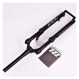 YING-pinghu Mountain Bike Fork YING-pinghu Bike Front Fork Bicycle Components MTB Bike Fork For 26 27.5 29er Mountain Bicycle Fork Oil and Gas Fork Remote Lock Air Damping Suspension Fork (Color : 29 cone black)