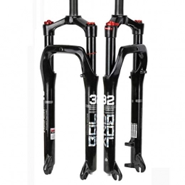 YMSHD Mountain Bike Fork YMSHD Cycling Forks Bicycle Suspension Fork 26"Locking The Air Gas Fork For 4.0" Tire Qr 1-1 / 8"Snow Mountain Bike Black Fork Width 135Mm 2270G