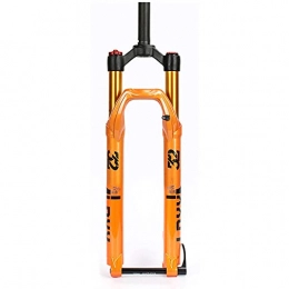 YMSHD Mountain Bike Fork YMSHD Mountain Bike Suspension Forks, Mountain Bike Fork Made Of Aluminum Alloy Air Fork Bicycle Suspension Fork With Damping Adjustment, Tapered Manual (A), 27.5