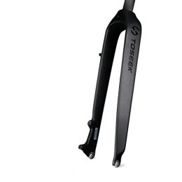 YoGaes Mountain Bike Fork YoGaes Suspension Forks Matte 3K Carbon Fiber Mountain Bike Fork 1-1 / 8 Rigid Disc Brake MTB Bicycle Forks 26 / 27.5 / 29er Straight Tube 28.6mm Mtb Forks (Color : Black 27.5er)