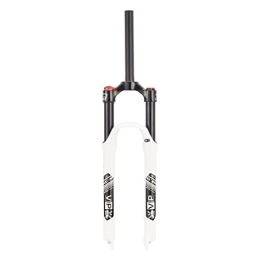 YouLpoet Mountain Bike Fork YouLpoet Mountain Bike Suspension Forks, 26 / 27.5 / 29 inch MTB Bicycle Front Fork with Rebound Adjustment, 120mm Travel, White, 26inch