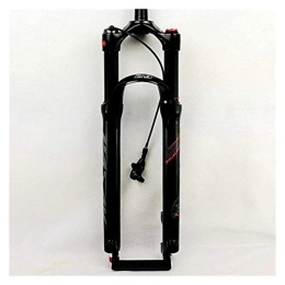 Ywzhushengmaoyi Mountain Bike Fork Ywzhushengmaoyi Mountain bicycle Fork 26in 27.5in 29 inch MTB bikes suspension fork air damping front fork remote and manual control HL RL Bike Front Fork (Color : 26RL gloss black)