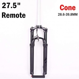 Z-LIANG Mountain Bike Fork Z-LIANG Bicycle Fork 26 / 27.5 / 29er 100mm Air Suspension Fork Mountain MTB XC Bike Remote Lock Fork Oil And Gas Fork (Color : 27.5 Cone Remote)