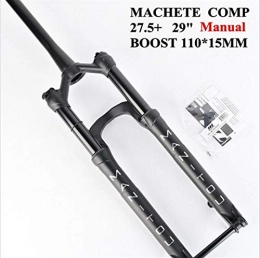 Z-LIANG Mountain Bike Fork Z-LIANG Bicycle Suspension Fork Manitou Machete Boost Comp 110 * 15mm Thru 27.5er 29inche Air Size Mountain MTB Bike Fork (Color : 29 Manual)