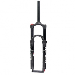 Zatnec Mountain Bike Fork Zatnec Bike Front Fork, 26 / 27.5 / 29 Inch Dual-chamber Suspension Fork, Aluminum Alloy Fork (Color : Black, Size : 29inch)