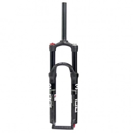 Zatnec Mountain Bike Fork Zatnec Downhill Suspension Forks, Aluminum Alloy Disc Brake Damping Adjustment Tube 1-1 / 8" Travel 100mm Shock Fork (Size : 29inch)