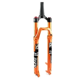 ZCXBHD Mountain Bike Fork ZCXBHD 27.5 29 inch Air Mountain Bike Suspension Fork Straight / Tapered Tube 1-1 / 8" / 1-1 / 2" Travel 100mm QR 9mm Disc Brake Aluminum Alloy MTB Front Forks (Color : Tapered Manual, Size : 27.5 inch)