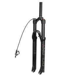 ZCXBHD Mountain Bike Fork ZCXBHD Mountain bike fork 26 27.5 29 Inch MTB Suspension Fork, Travel 100mm Damping Adjustment AIR Pneumatic System Aluminum Alloy Tube Matte (Color : B, Size : 27.5 inches)