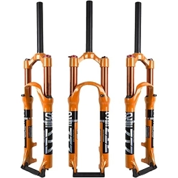 ZCXBHD Mountain Bike Fork ZCXBHD Mountain Front Fork Air Pressure Shock Absorber Fork Fork 26 27.5 29 inch MTB Bicycle Suspension Fork Straight Tube 1-1 / 8" Travel 100mm QR 9mm Disc Brake Ultralight Aluminum Alloy Front Forks