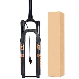 ZECHAO Mountain Bike Fork ZECHAO 100 * 15mm Axle Bicycle Shock Absorber Forks, 27.5 / 29" Disc Brake Tapered 1-1 / 2" Stroke 140mm Air Mountain Bike Suspension Fork Accessories (Color : Black, Size : 27.5inch)
