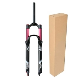 ZECHAO Mountain Bike Fork ZECHAO 120mm Travel Air Mountain Bike Suspension Forks, 26 / 27.5 / 29in Rebound Adjustment 9mm Axle Disc Brake XC / AM / FR Bicycle Cycling (Color : Straight Manual Lock, Size : 27.5inch)