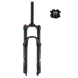ZECHAO Mountain Bike Fork ZECHAO 120mm Travel Mountain Bike Suspension Forks, Magnesium Alloy Quick Release Disc Brake 26 27.5 29in Manual / Crown Lockout MTB Forks Accessories (Color : Black-Manual Lock, Size : 27.5inch)