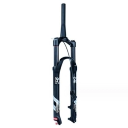 ZECHAO Mountain Bike Fork ZECHAO 140mm Travel Bicycle Shock Absorber Forks, Aluminum Alloy Air Mountain Bike Suspension 9mm Axle 26 / 27.5 / 29er Disc Brake Front Fork (Color : Tapered Remote Lock, Size : 26inch)