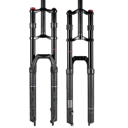 ZECHAO Mountain Bike Fork ZECHAO 160mm Travel Mountain Bike Suspension Forks, 27.5 / 29in Double Shoulder Fork Rebound Adjustment Disc Brake Shoulder Control 9mm / 15mm Axle Accessories (Color : 100 * 9mm, Size : 29inch)