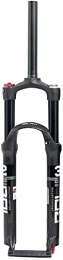 ZECHAO Mountain Bike Fork ZECHAO 26 / 27.5 / 29Inch Mountain Bike Suspension Fork, Magnesium Alloy MTB Bike Gas Fork 1-1 / 8" Lightweight Shoulder Control 100mm Accessories (Color : Black, Size : 27.5inch)