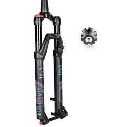 ZECHAO Mountain Bike Fork ZECHAO 27.5 29" Suspension Front Fork, Aluminum Alloy 15mm Thru Axle Disc Brake With Rebound Adjust Air Supension Front Fork Mountain Bike Accessories (Color : Remote Lock, Size : 29inch)