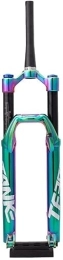 ZECHAO Mountain Bike Fork ZECHAO 27.5 / 29er Mountain Bike Front Forks, 1-1 / 2" Bicycle Air MTB Front Fork Travel 160mm Disc Brake Damping Rebound Adjustment Accessories (Color : Colorful, Size : 27.5 inch)