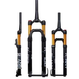 ZECHAO Mountain Bike Fork ZECHAO 27.5 / 29in Mountain Bike Suspension Forks, Aluminum Alloy 15 * 100mm Bicycle Air MTB Front Fork 1-1 / 2" Stroke 120mm Disc Brake Accessories (Color : Manual Lock, Size : 27.5inch)