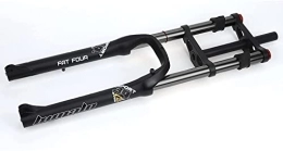 ZECHAO Mountain Bike Fork ZECHAO Bike Suspension Forks 26In, 4.0 Fat Disc Brake Air Fork 1-1 / 8" Mountain Bike Front Fork Downhill 170mm Travel E-Bike Front Fork BMX Accessories (Color : Black, Size : 26inch)