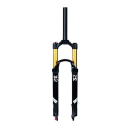 ZECHAO Mountain Bike Fork ZECHAO Magnesium Alloy Front Fork, 26 / 27.5 / 29 Inch Travel 130mm Mountain Bike Air Suspension Fork Manual Lockout, Bicycle Accessories Accessories (Color : Straight tube HL, Size : 27.5inch)