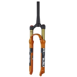 ZECHAO Mountain Bike Fork ZECHAO MTB Bicycle Front Fork 26 / 27.5 / 29in, Bicycle Shock Absorber Forks Stroke 125mm Magnesium Alloy Mountain Bike Fork 9mm Axle Accessories (Color : Tapered Manual Lock, Size : 27.5inch)