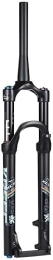 ZECHAO Mountain Bike Fork ZECHAO MTB Bike Suspension Fork 26 27.5 29in, Air Shock Bicycle Tapered Tube Manual Lock Disc Brake Fork Travel 120mm QR 9mm 1680g Accessories (Color : Black, Size : 29inch)