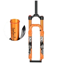 ZECHAO Mountain Bike Fork ZECHAO Stroke 120mm Air Supension Front Fork, Magnesium Alloy 26 27.5 29" Mountain Bike Suspension Forks Suitable For Various Complex Road Sections Accessories (Color : Straight Manual Lock, Size : 2