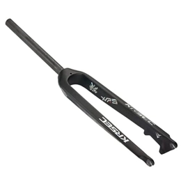 ZECHAO Mountain Bike Fork ZECHAO Suspension Fork Bicycle Front, 9mm Axle 28.6mm Threadless Steerer Aluminum Alloy 26 27.5 29" Mountain Bike Hard Fork Accessories (Color : Carbon fiber, Size : 27.5inch)