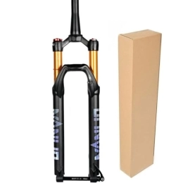 ZECHAO Mountain Bike Fork ZECHAO Thru-Axle 15mm Mountain Bike Suspension Forks, 26 / 27.5 / 29in Rebound Adjustment 120mm Travel Disc Brake Bicycle Air Front Fork 1-1 / 2" (Color : Manual Lock, Size : 26inch)