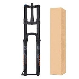 ZECHAO Mountain Bike Fork ZECHAO Travel 180mm Air Mountain Bike Suspension Forks, 27.5 / 29in Bicycle Shock Absorber Forks Rebound Adjust 15 * 110mm Accessories (Color : Balck-Tapered, Size : 27.5inch)