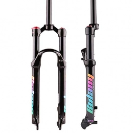 ZHENHZ Mountain Bike Fork ZHENHZ MTB Front Forks with ABS Lock Shoulder Control 26 / 27.5 / 29 inch Bicycle Suspension Fork MTB Air Shock Fork Travel 120MM Disc Brake 9MMQR for Cycling, Commuting, 27.5