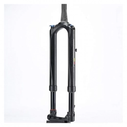 ZSR-haohai Spares ZSR-haohai RS1 Carbon Fork MTB 100 * 15mm 27.5 29 inch Bicycle Fork ACS Solo Predictive Steering Suspension Oil and Gas Fork Thru Axle (Color : 29 Inch Black)
