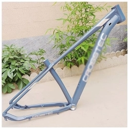 DHNCBGFZ Mountain Bike Frames Aluminium Alloy Fiber Hardtail Mountain Bike Frame 27.5er 29er Disc Brake MTB Frame Internal Routing QR 135mm With Tail Hooks (Color : Gray silver, Size : 27.5er)