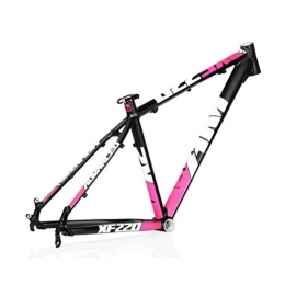 Mountain Bike Mountain Bike Frames AM / XF220 Mountain Bike Frame, 26 / 27.5 Inch Lightweight Aluminum Alloy Bike Frame, Suitable For DIY Assembly Of Mountain Bike Accessories(Black / Pink (Size : 27.5")