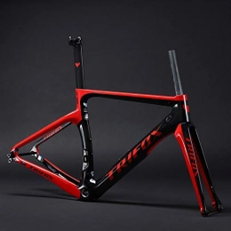 BOC Mountain Bike Frames BOC Ultra Light X10 T800 / T1000 Bicycle Road Carbon Fiber Frame Broken Wind 700C Mountain Frame Outdoor Riding Equipment 48Cm 51Cm 54Cm 56Cm, Red, 48Cm, Red, 54cm